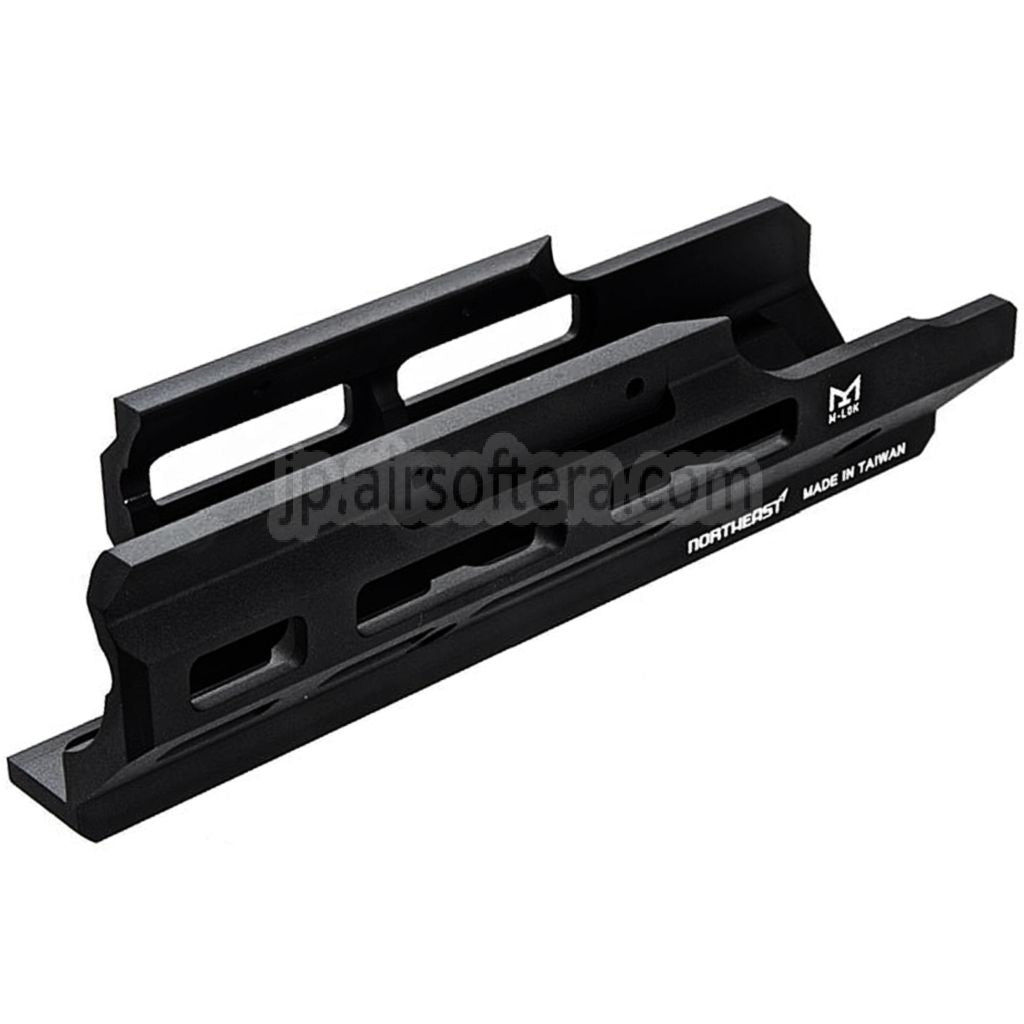 Northeast 145mm 1913 M-Lokハンドガード Northeast MP2A1 UZIシリーズ GBB SMGライフル用 ブラック