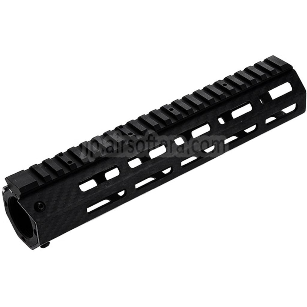 REVANCHIST AIRSOFT 245mm 9.5インチ 軽量カーボンファイバー M-LOK ハンドガードレールシステム 東京マルイ M4シリーズ MWS GBBライフルに適合 ブラック