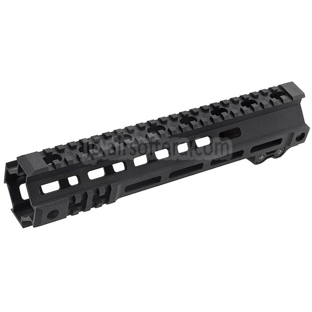Z-Parts アルミ製 255mm 10インチ MK4 M-LOK ハンドガードレールシステム バレルナット付き GHK M4シリーズ GBBライフル対応 エアソフト ブラック