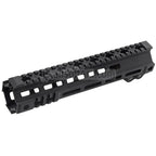 Z-Parts アルミ製 255mm 10インチ MK4 M-LOK ハンドガードレールシステム バレルナット付き GHK M4シリーズ GBBライフル対応 エアソフト ブラック