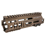 Z-Parts アルミ製 185mm 7インチ MK4 M-LOK ハンドガードレールシステム バレルナット付き GHK M4シリーズ GBBライフル対応 エアソフト タン