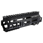 Z-Parts アルミ製 185mm 7インチ MK4 M-LOK ハンドガードレールシステム バレルナット付き 東京マルイ M4シリーズ MWS GBBライフル対応 エアソフト ブラック