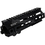 Z-Parts アルミ製 185mm 7インチ MK4 M-LOK ハンドガードレールシステム バレルナット付き 東京マルイ M4シリーズ MWS GBBライフル対応 エアソフト ブラック