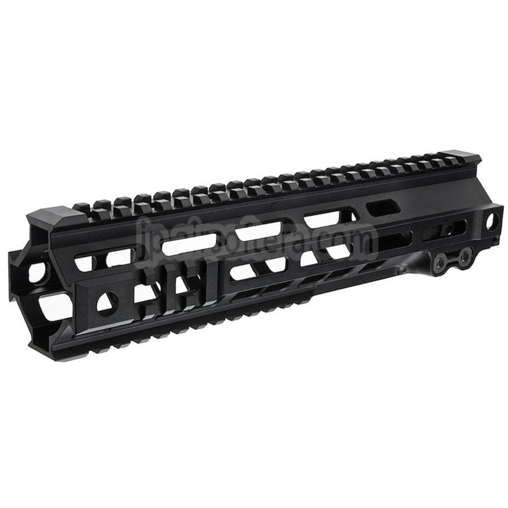 Z-Parts アルミ製 260mm 10インチ MK4 M-LOK ハンドガードレールシステム バレルナット付き 東京マルイ M4シリーズ MWS GBBライフル対応 エアソフト ブラック