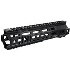 Z-Parts アルミ製 260mm 10インチ MK4 M-LOK ハンドガードレールシステム バレルナット付き 東京マルイ M4シリーズ MWS GBBライフル対応 エアソフト ブラック