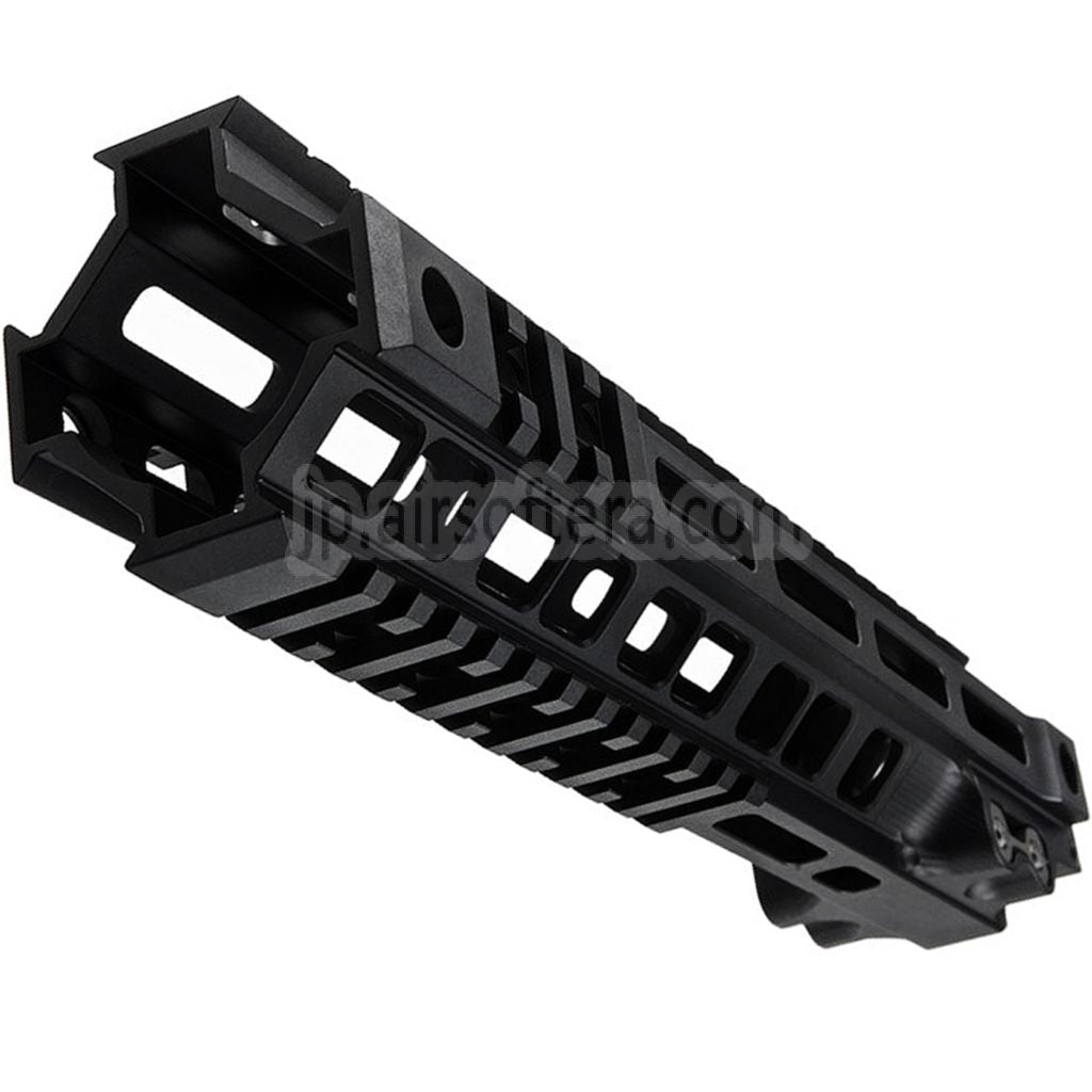 Z-Parts アルミ製 260mm 10インチ MK4 M-LOK ハンドガードレールシステム バレルナット付き 東京マルイ M4シリーズ MWS GBBライフル対応 エアソフト ブラック
