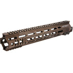 Z-Parts アルミ製 335mm 13インチ MK4 M-LOK ハンドガードレールシステム バレルナット付き 東京マルイ M4シリーズ MWS GBBライフル対応ライフル エアソフトガン タン