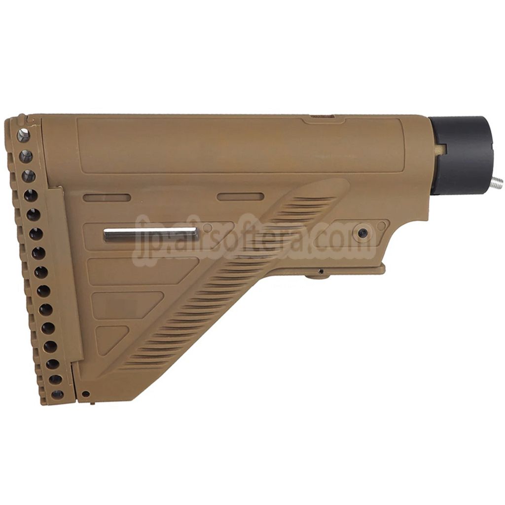 E&C 416A5スタイル バッファーチューブ付き格納式ライフルストック  HK416シリーズAEGライフルエアソフトガンに適しています