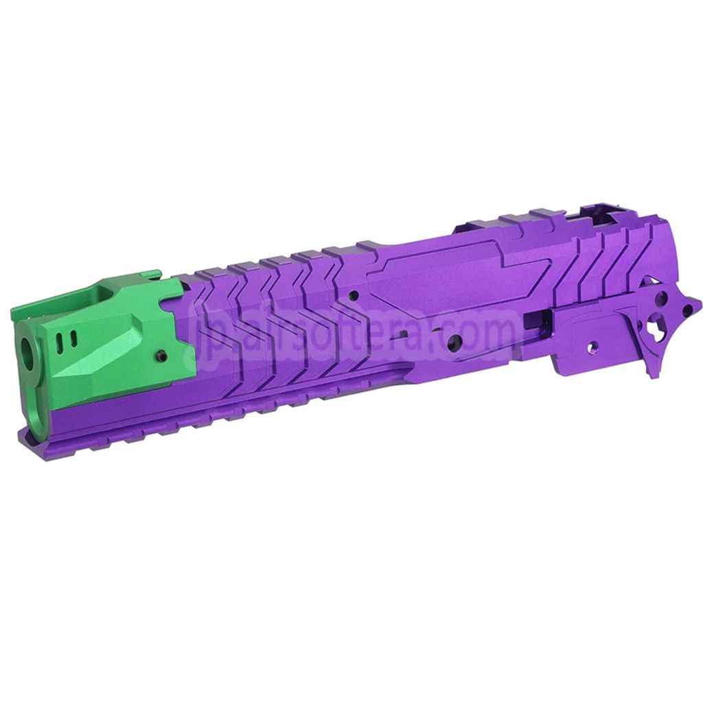5KU CNCアルミマトリックススタイル アウターバレル ミドルフレームスライドセット 東京マルイ HI-CAPAシリーズ GBBピストル用 エアソフト