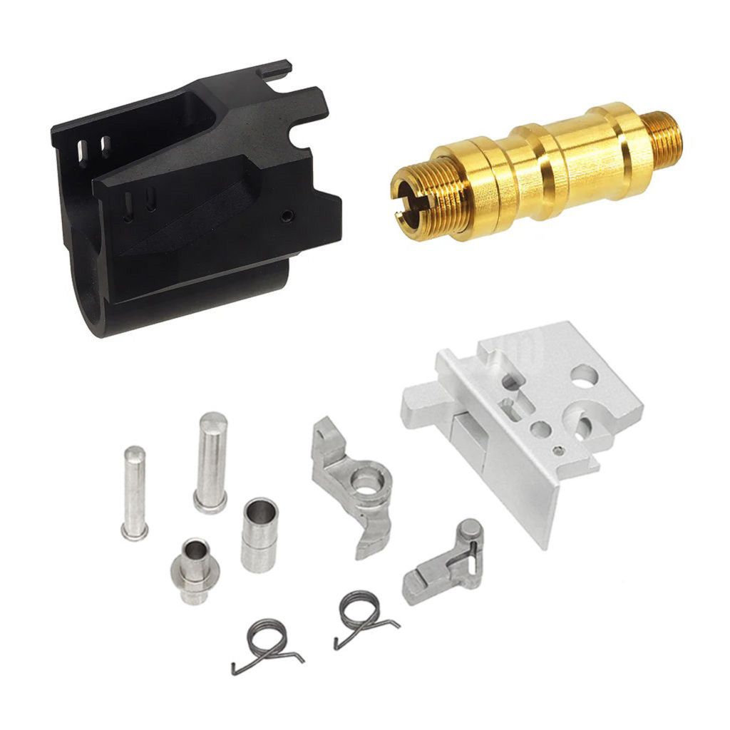 5KU CNCアルミマトリックススタイル アウターバレル ミドルフレームスライドセット 東京マルイ HI-CAPAシリーズ GBBピストル用 エアソフト