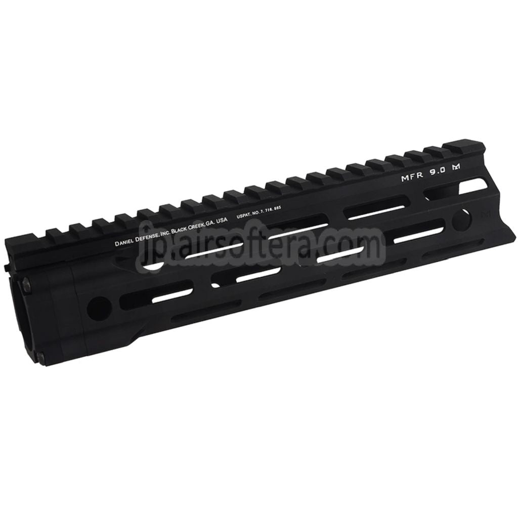 APS EMG Daniel Defense MFR 9インチ M-LOK ハンドガードレールシステム  APS EMG 東京マルイ M4 M16 シリーズ AEG ライフル エアソフトガンに適合  ブラック