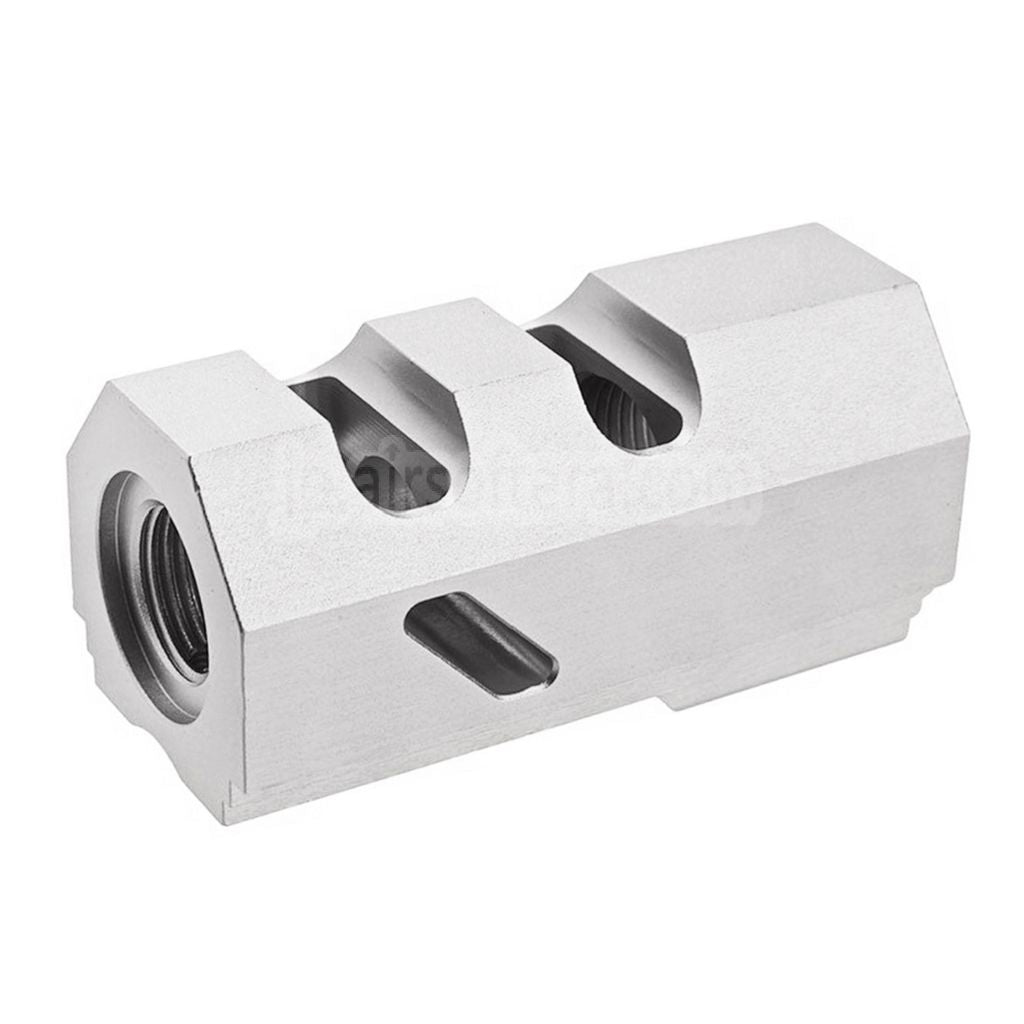 REVANCHIST AIRSOFT アルミ製コンペンセイター - 14mm 逆ネジ 反時計回り 東京マルイ HI-CAPAシリーズ GBBピストル対応