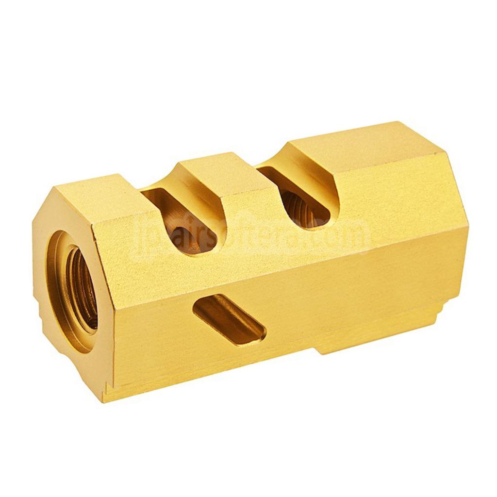 REVANCHIST AIRSOFT アルミ製コンペンセイター - 14mm 逆ネジ 反時計回り 東京マルイ HI-CAPAシリーズ GBBピストル対応