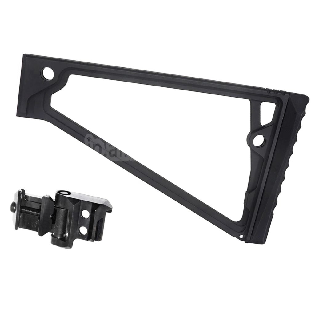 5KU 205mm アルミ TS-8RP トライアングルストック M1913アダプター付き 20mmピカティニーストックアダプター ライフル用 エアガン