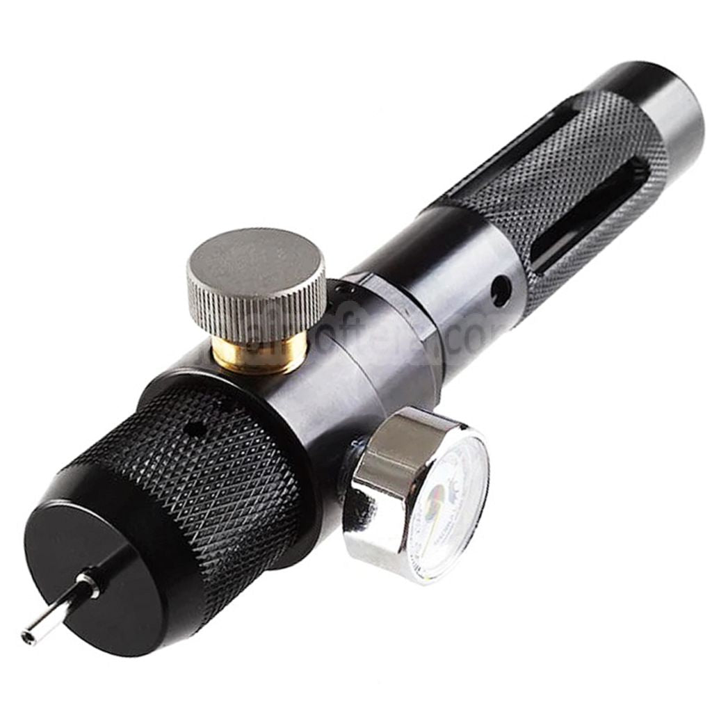 Madbull XM Charger XC03 ポータブル 12g CO2アダプター（調整可能な圧力レギュレーターと読み取りメーター付き）