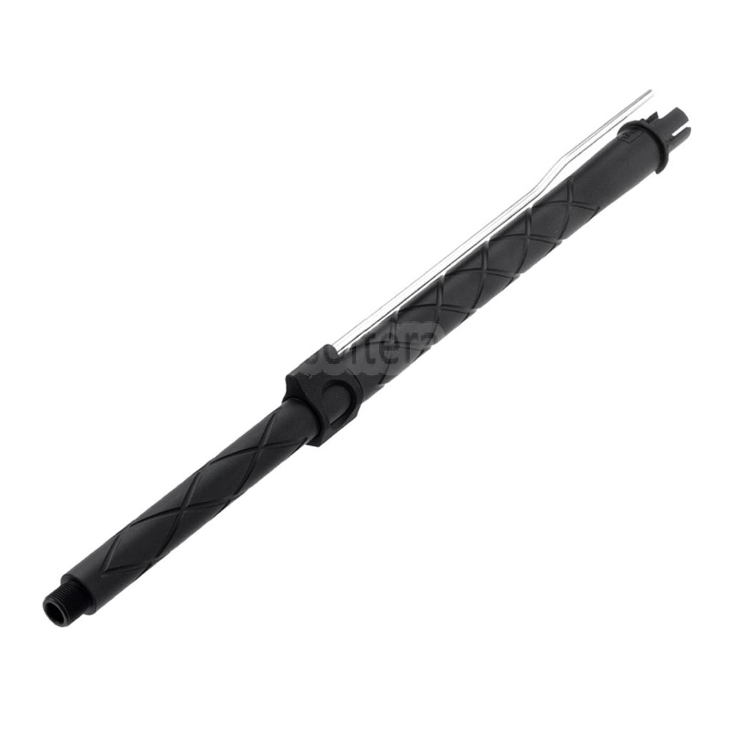 APS EMG F1 FIREARMS 16インチ CNCアルミ製アウターバレル(さまざまなスタイル) - 14mm逆ネジ 反時計回りネジ APS EMG F1 FIREARMS FALKOR PER ASRシリーズ M4 M16 AEGライフル エアソフト