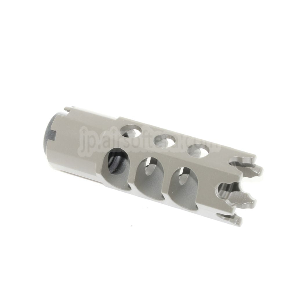 CYMA DTK-1スタイル マズルブレーキ フラッシュハイダー アダプター付き -14mm逆ネジバレル ライフル エアガン用