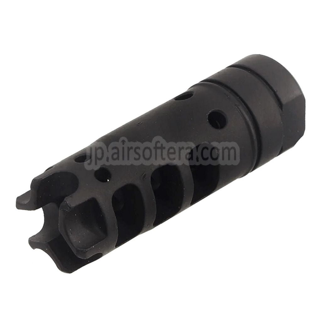 CYMA 65mm Dragon DGN556スタイル フラッシュハイダー -14mm 逆ネジバレル ライフル用 ブラック