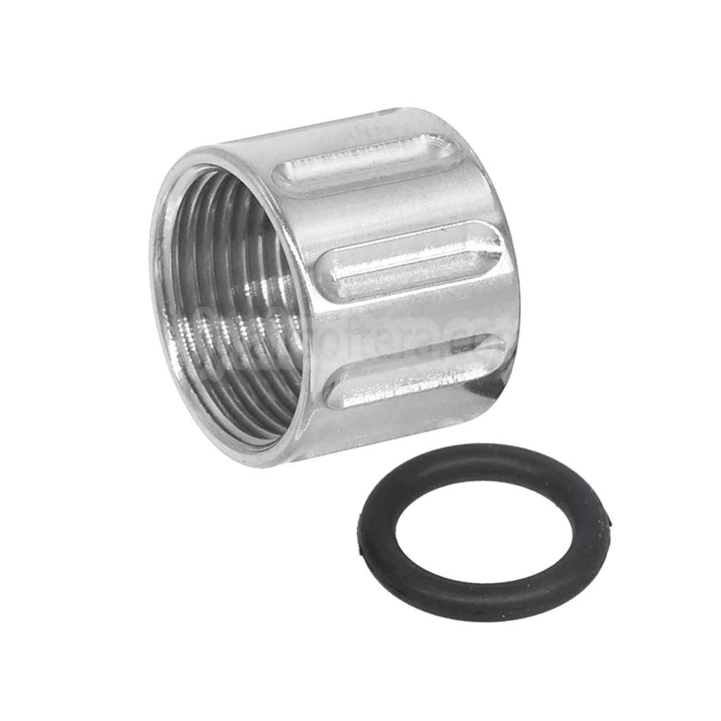 5KU 垂直ローレットスレッドプロテクターバレルカバー -14mm CCW 反時計回りスレッドアウターバレルピストル用 エアソフトガン