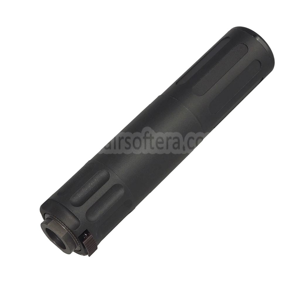 5KU 170mm AAC SR5スタイル QDサプレッサー サイレンサー 3プロングフラッシュハイダー付き -14mm CCW 反時計回りネジバレルライフル エアガン用