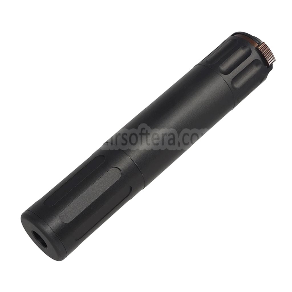 5KU 195mm AAC SR7スタイル QDサプレッサー サイレンサー 3プロングフラッシュハイダー付き -14mm CCW 反時計回りネジバレルライフル エアガン用