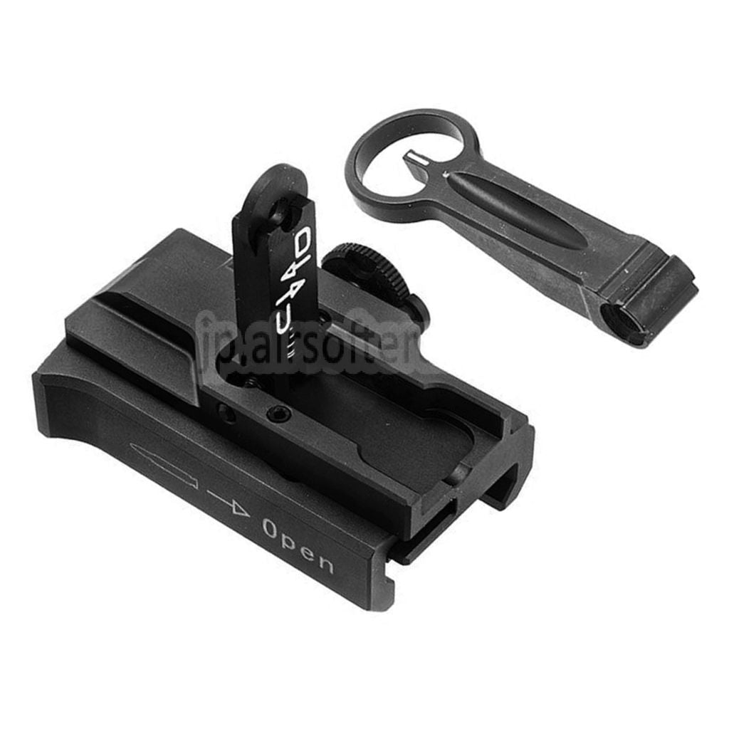 Guns Modify GM CNCアルミ 416 A5スタイル クイックデタッチ フリップアップサイト 東京マルイ M4シリーズ MWS GBBライフル エアガン