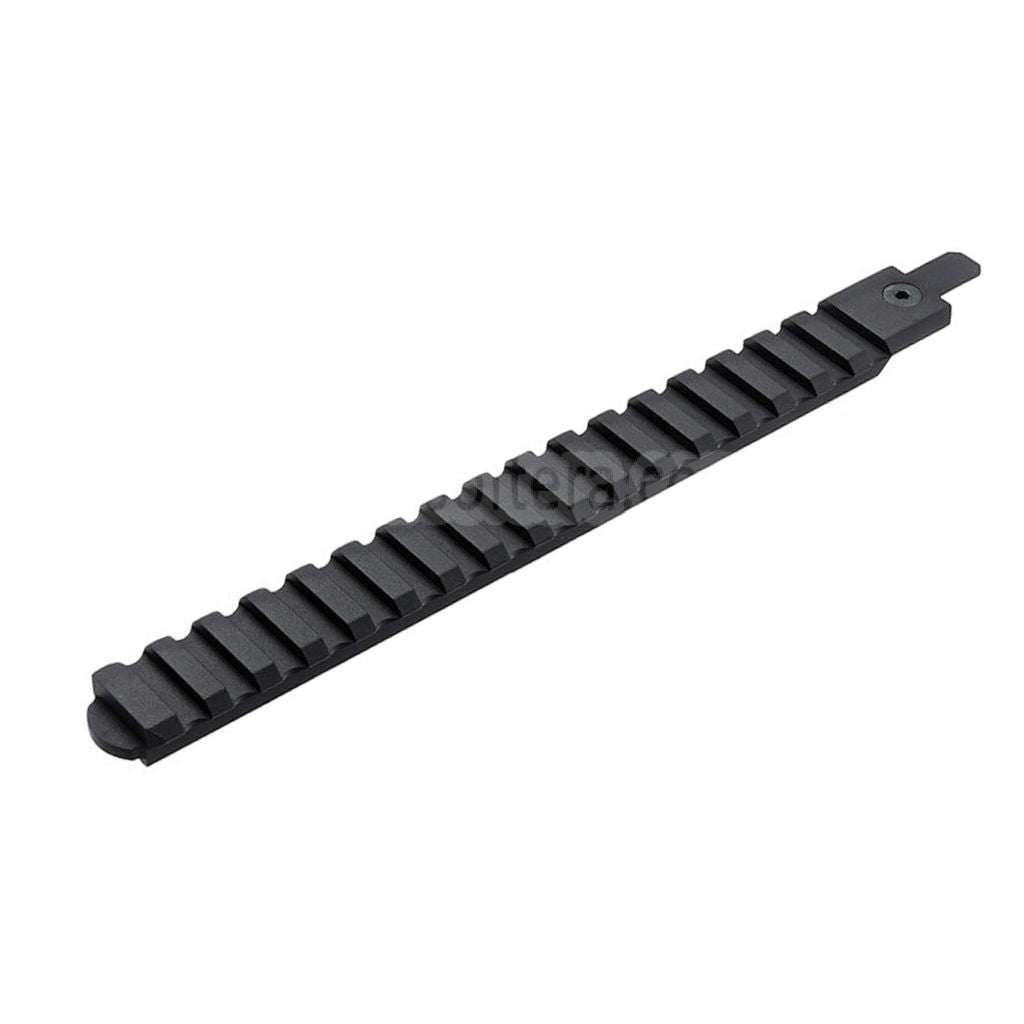 VFC CNCアルミ製 210mm M1913 20mmピカティニーレール アダプター付き CYBERGUN FNC GBBライフル エアソフトガン対応 ブラック