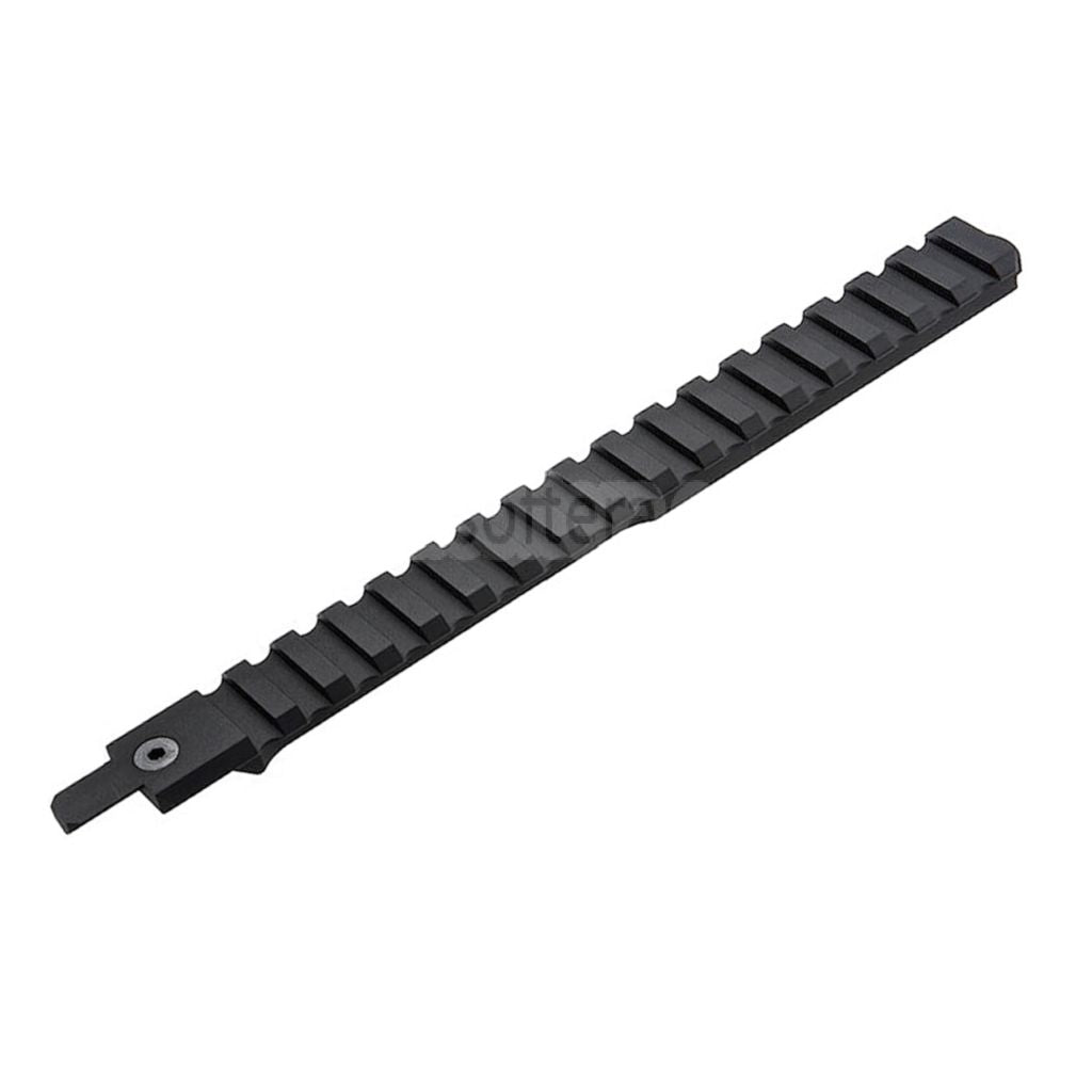 VFC CNCアルミ製 210mm M1913 20mmピカティニーレール アダプター付き CYBERGUN FNC GBBライフル エアソフトガン対応 ブラック