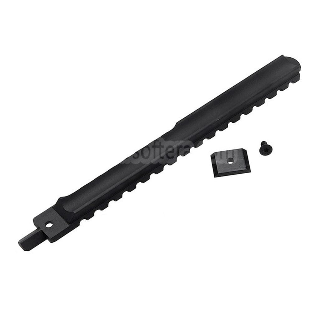 VFC CNCアルミ製 210mm M1913 20mmピカティニーレール アダプター付き CYBERGUN FNC GBBライフル エアソフトガン対応 ブラック