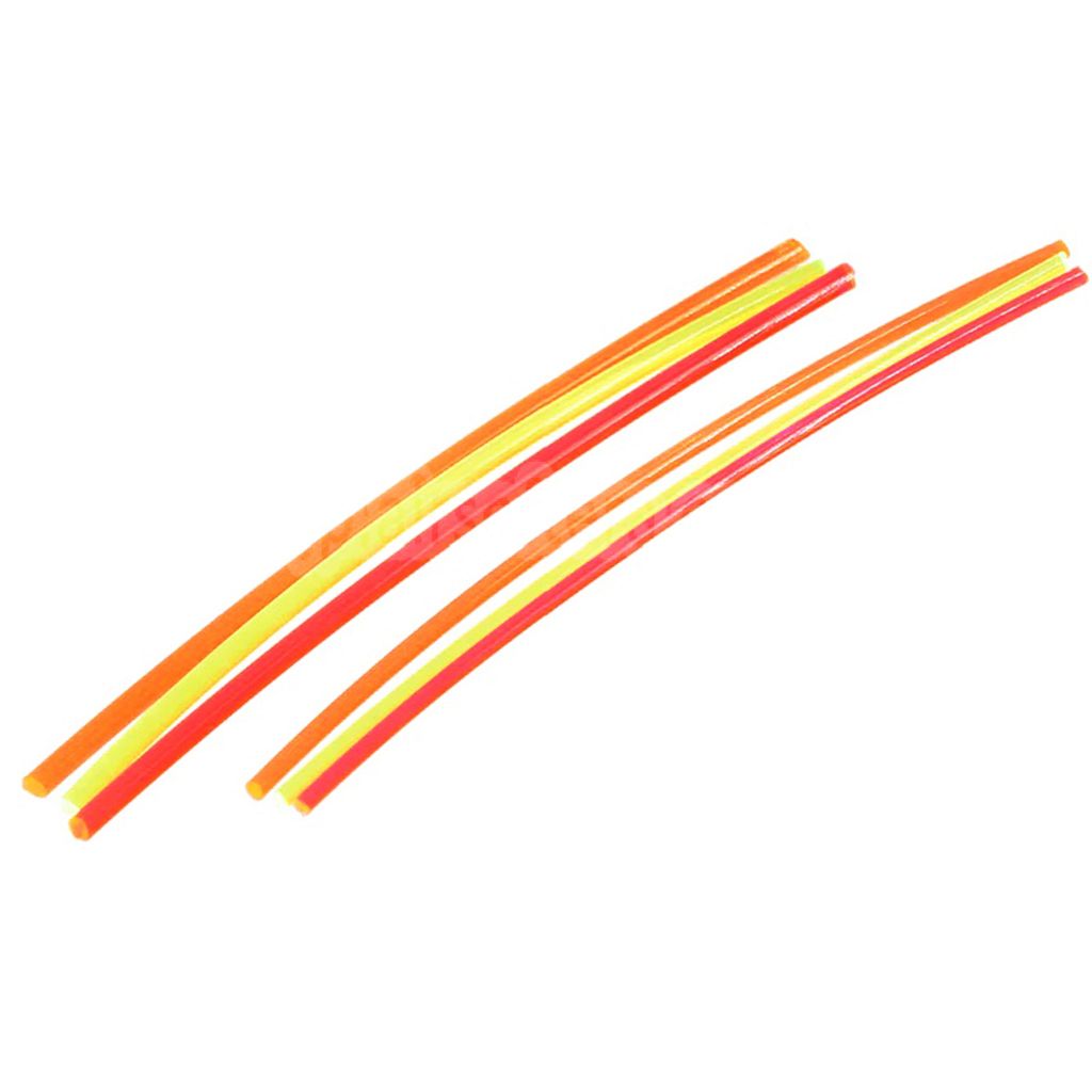 BBT 1.5mm/2mmファイバーオプティックロッド  6枚 グリーン/レッド/オレンジ