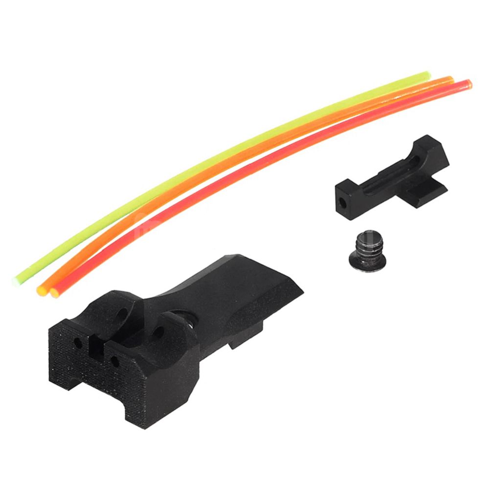 BBT アルミファイバーオプティックフロントリアサイトセット 東京マルイ HI-CAPA 5.1シリーズGBBピストル用 エアソフトガン