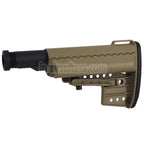 CYMA VLT Clubfoot バッファーチューブ付き5ポジション格納式ライフルストック  M4 M16シリーズAEGライフルエアソフトガンに適しています