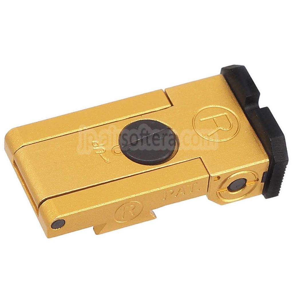 5KU CNCアルミ製 Bo-Marスタイルリアサイト WE (WE-TECH) 東京マルイ HI-CAPAシリーズ GBBピストル対応