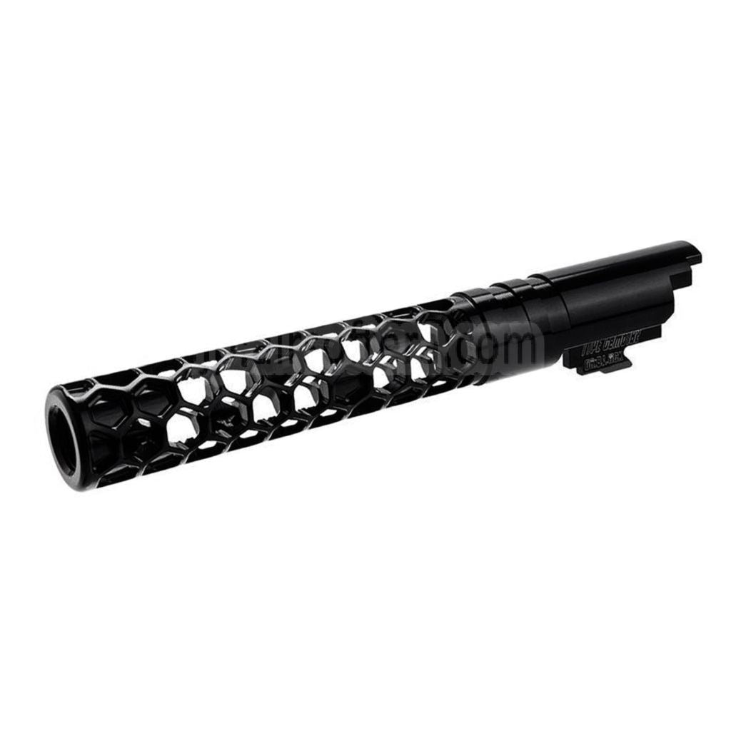 Dr. Black CNC 6063 アルミ 5インチ 125mm Favos スタイル アウターバレル +11mm CW ARMORER WORKS AW WE-TECH 東京マルイ HI-CAPA 5.1シリーズ GBBピストル エアソフトガン