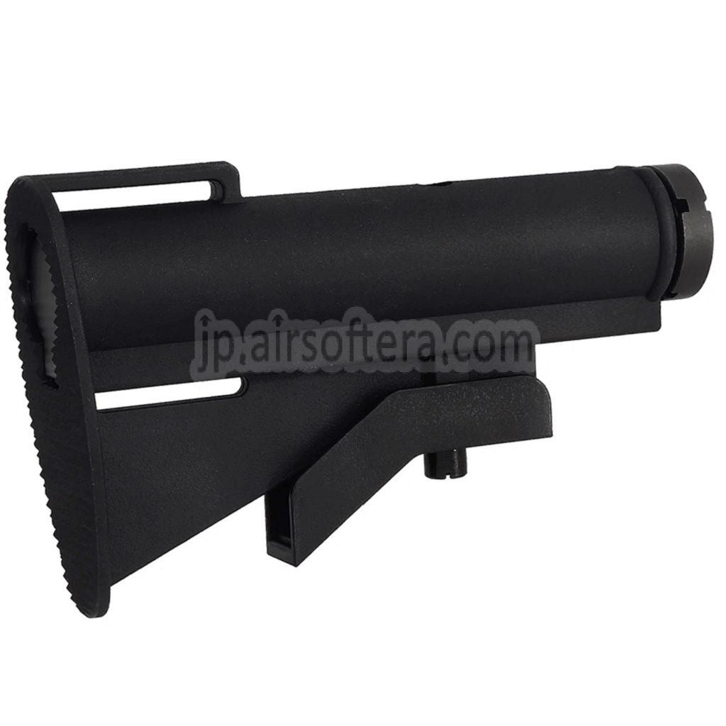 CYMA M733スタイル 伸縮式ストック 2ポジションチューブ付き M4 M16シリーズAEGライフル対応 エアソフトガン ブラック