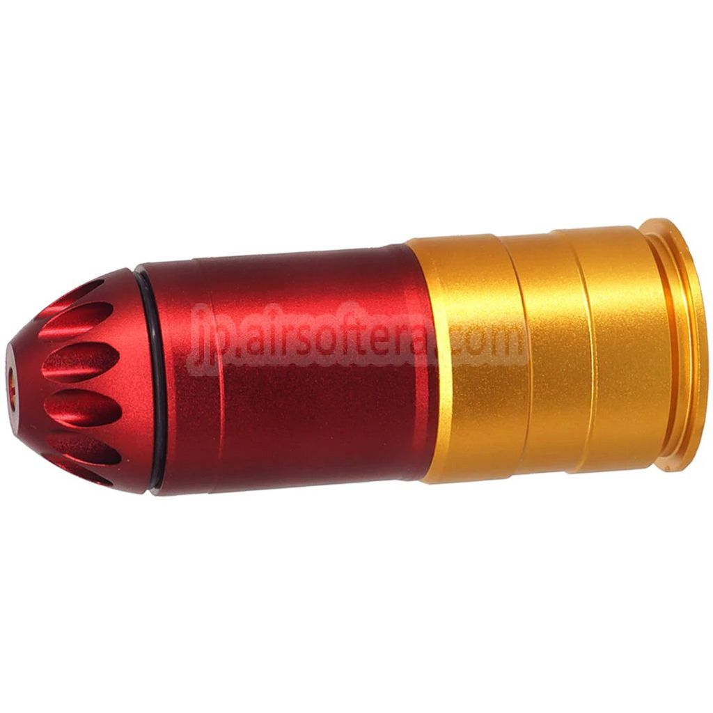 CYMA 120発 40mm M203 グレネード ガスカートリッジ シェル レッド/ゴールド
