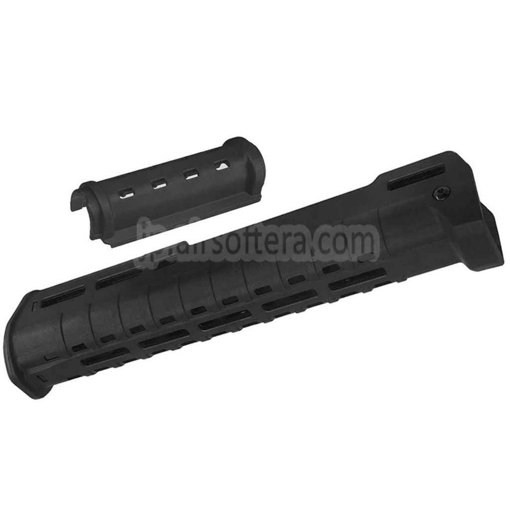 CYMA 297mm ポリマーZHUKOVスタイル  AKM M-LOK 上部下部ハンドガードシステム    CYMA CM077 AK Zhukovシリーズ 電動ガンライフル エアソフトガンに最適  ブラック