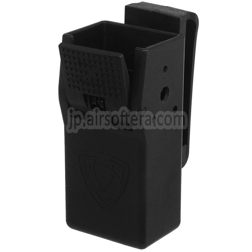 APS タクティカルタイプ ロック付きマガジンポーチ CZ Shadow SP01 Tanfoglio SIG P226 P320 GBBピストル用エアソフトマガジン    ブラック