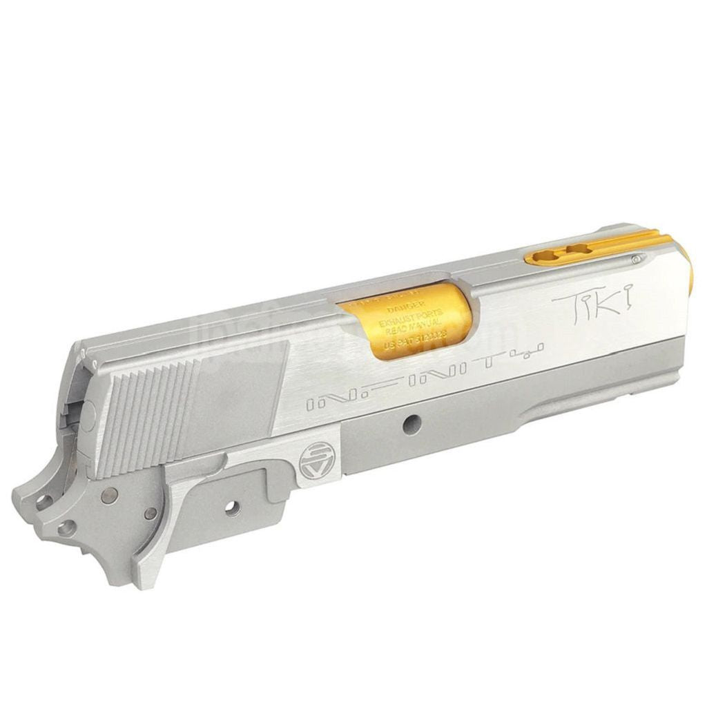 Bomber Airsoft CNC アルミニウム SVI Infinity Tiki スタイル バレルスライドミドルフレームキットセット  東京マルイ HI-CAPA 5.1シリーズ GBBピストルに適合