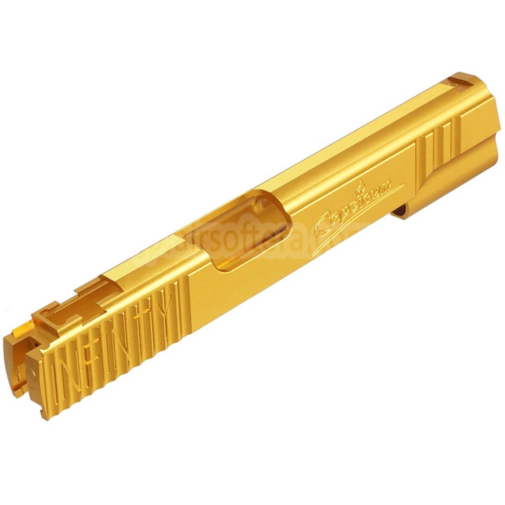 5KU CNCアルミニウム製インフィニティシグネチャースライド    東京マルイ HI-CAPA 5.1シリーズ GBBピストル エアソフトガンに適合