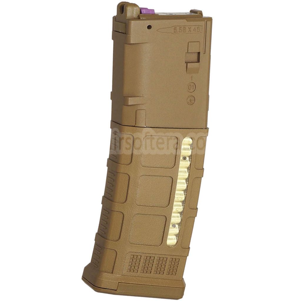 ARMY ARMAMENT 35発 ポリマー PMAGガスマガジン    CYMA CGS 東京マルイ M4 シリーズ MWS GBB ライフル エアソフトガンに適合