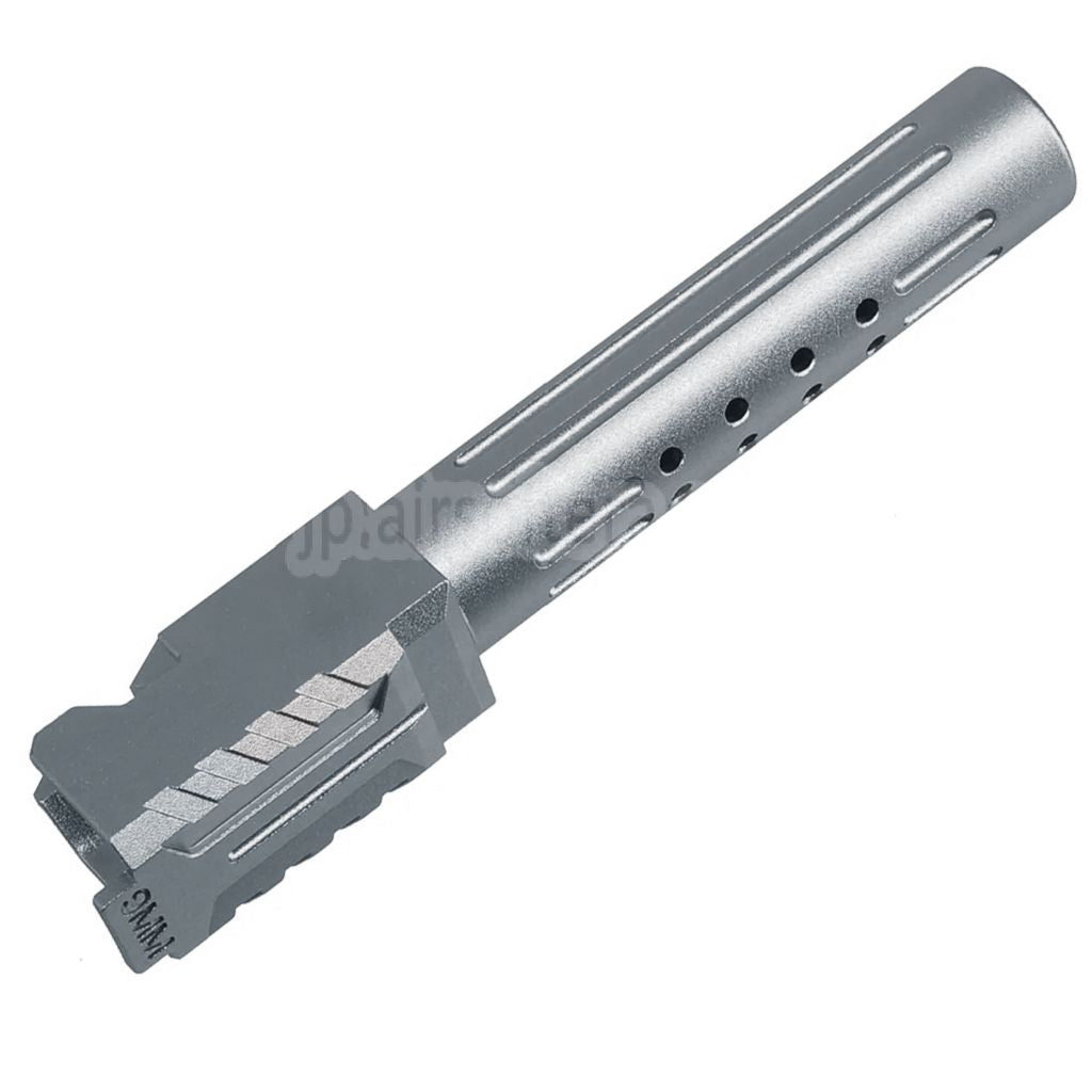 5KU CNCアルミニウムBRAスタイルポート付きアウターバレル     Umarex / VFC G19 Gen3シリーズGBBピストルエアソフトガンに適合
