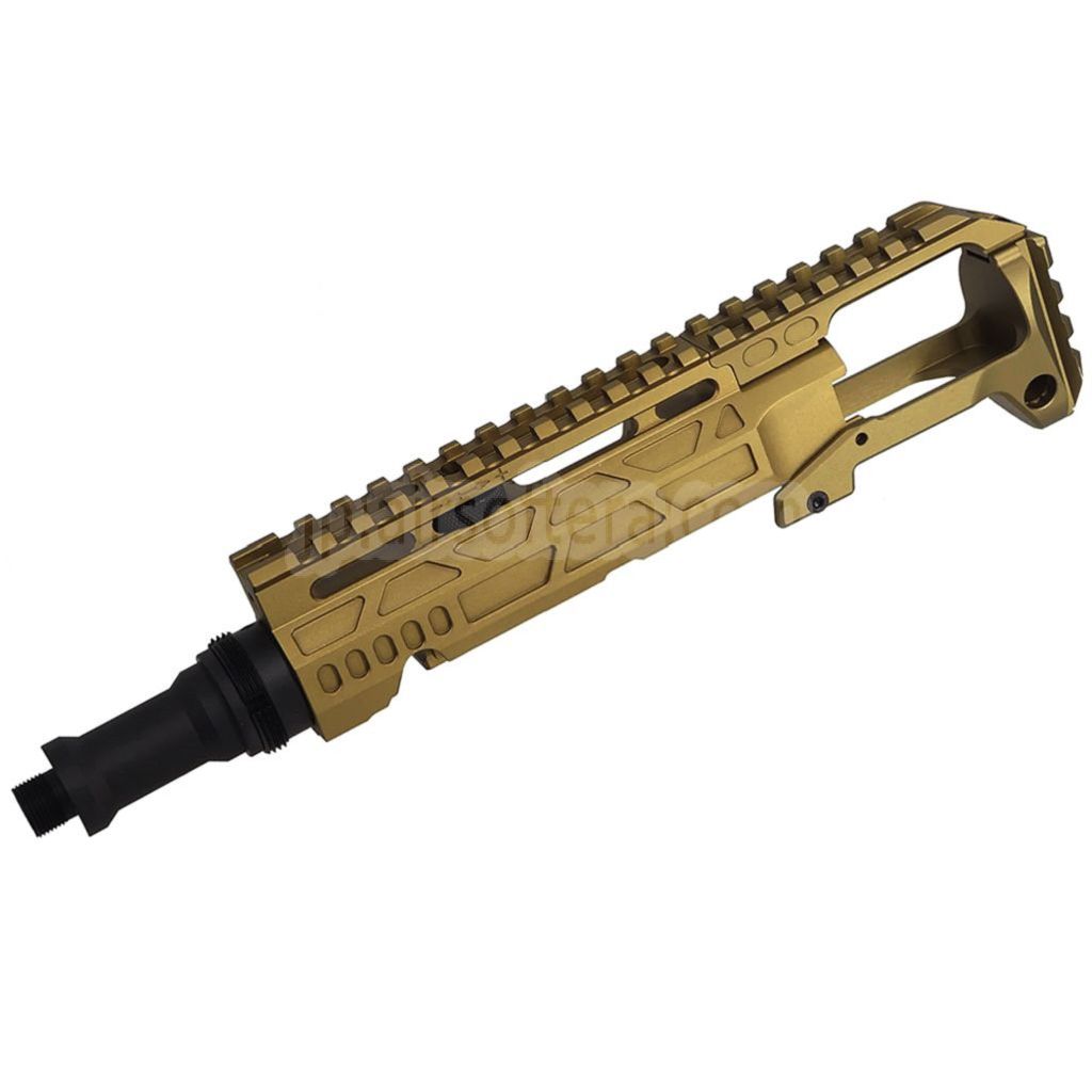 5KU カービンライフルコンバージョンキット タイプC M1913レールストックアダプター付き ACTION ARMY AAP-01シリーズGBBピストルエアソフトガン対応