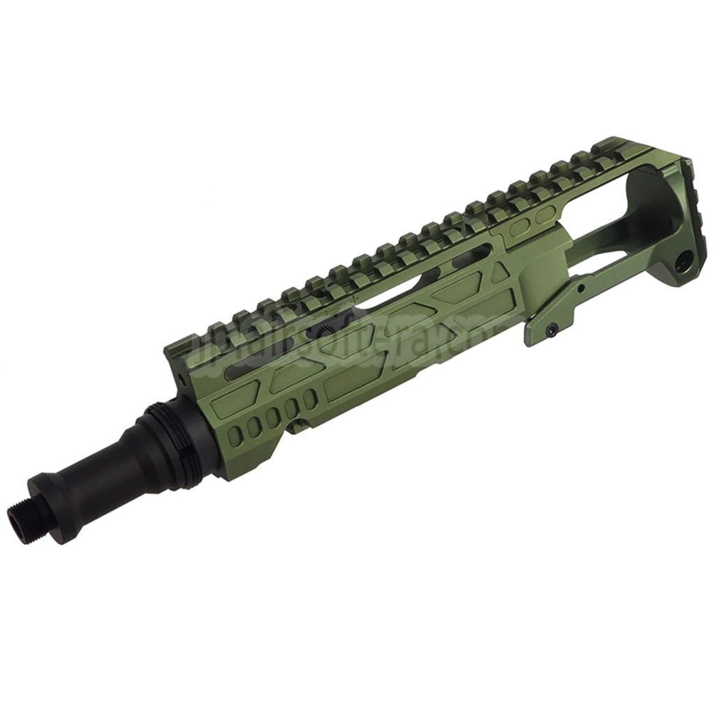 5KU カービンライフルコンバージョンキット タイプC M1913レールストックアダプター付き ACTION ARMY AAP-01シリーズGBBピストルエアソフトガン対応